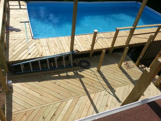 Pool Deck corner and ends